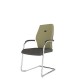 Zest Upholstered Seat And Back With Chrome Cantilever Chair
